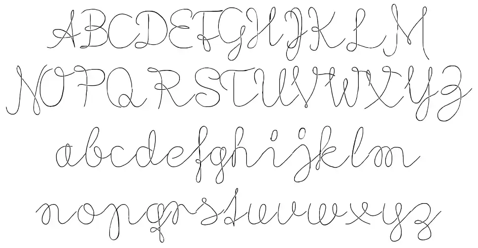 Flypflopfont specimens