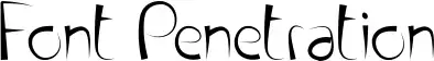 Font Penetration