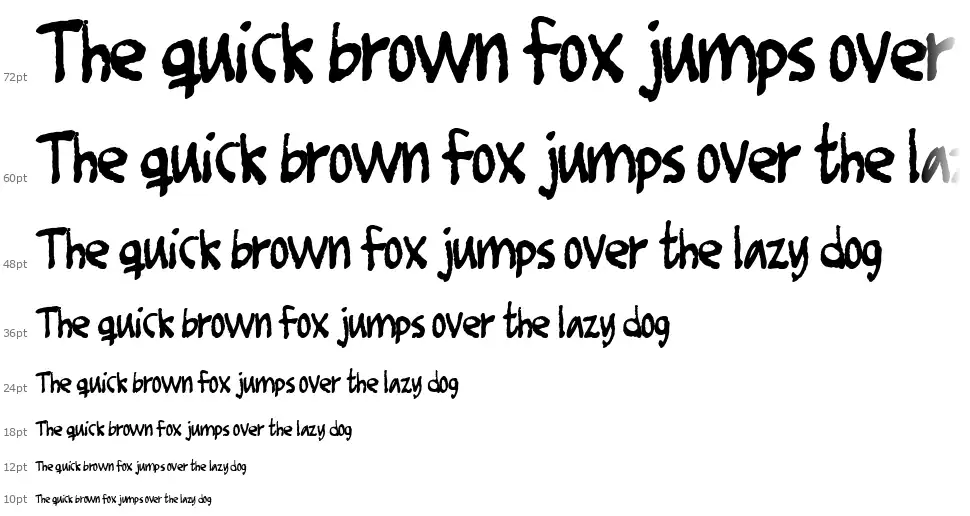 Foot Fightfont waterfall