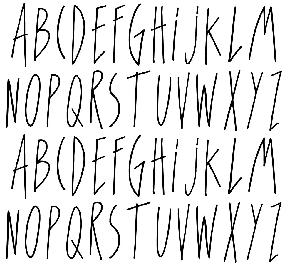 For Girls Onlyfont specimens