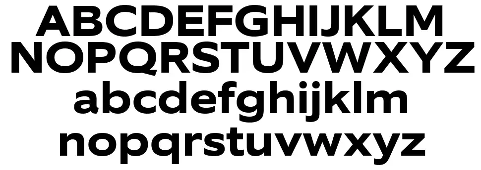 Fraset Displayfont specimens