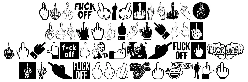 Fuck Offfont specimens