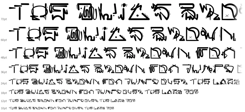 Futurista Spfont waterfall