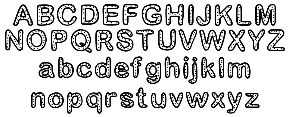 Gaelle Number 2font specimens