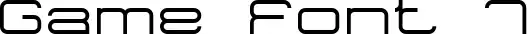 Game Font 7