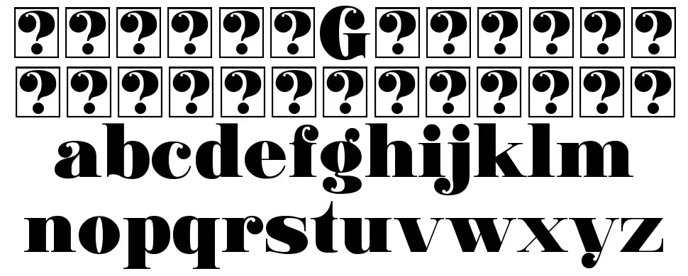 Gantonfont specimens