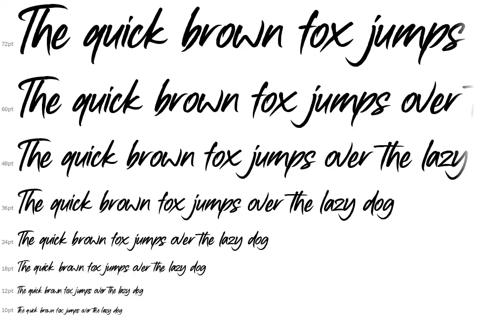 Gasstockfont waterfall