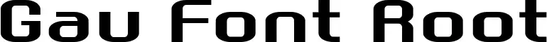 Gau Font Root