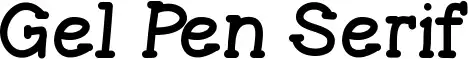 Gel Pen Serif