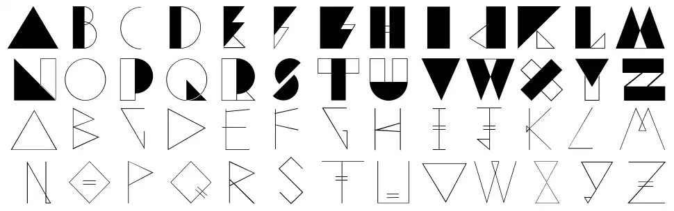 Geo Eastonfont specimens