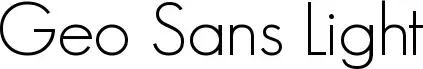Geo Sans Light