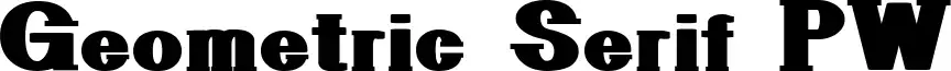 Geometric Serif PW