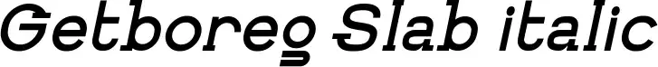 Getboreg Slab italic