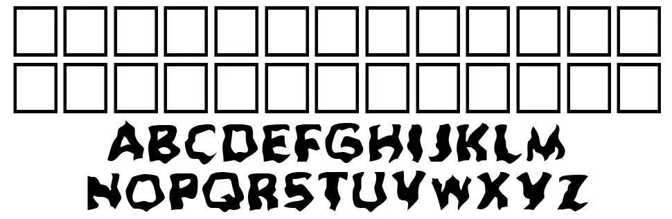Ghoulfont specimens