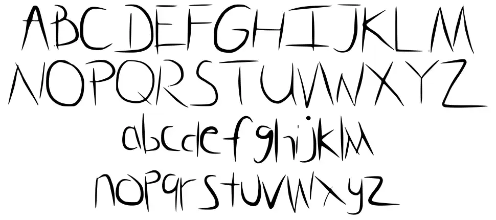 Glass Handfont specimens