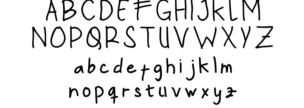 Glenn Before Schoolfont specimens