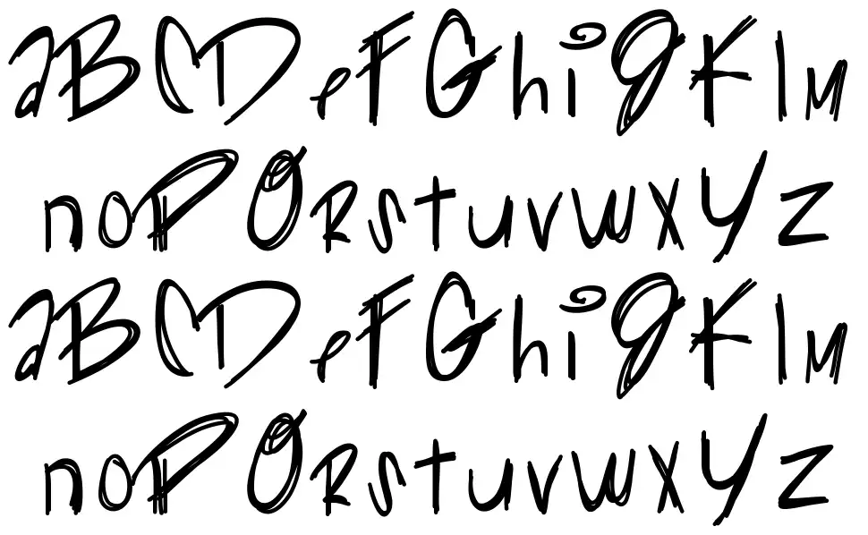 Gliiter Kittyfont specimens