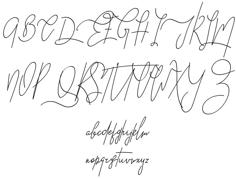 Good Wishfont specimens