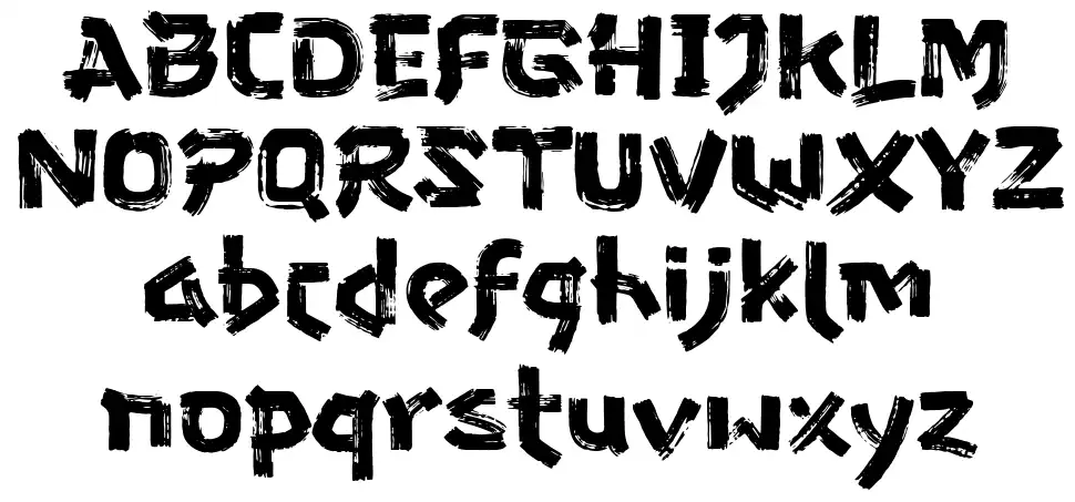 Gozaru Especímenes Gozarufont specimens