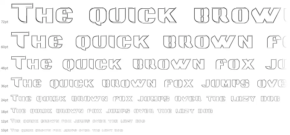 Grotesca 3Dfont waterfall