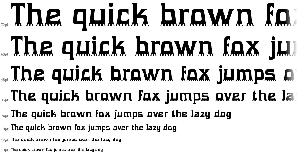 Gumtuckey-Regularfont waterfall