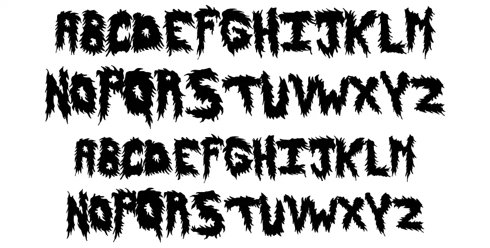 HairyFunfont specimens