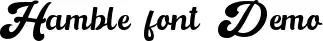 Hamble font Demo