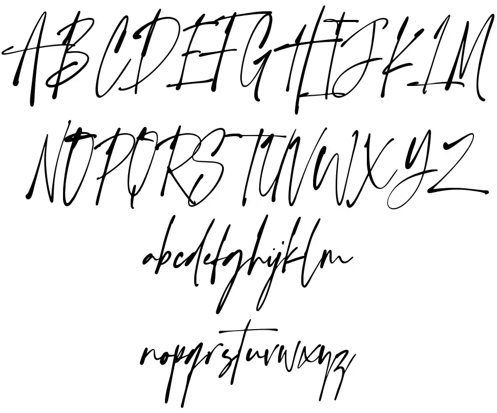 Handsettingfont specimens