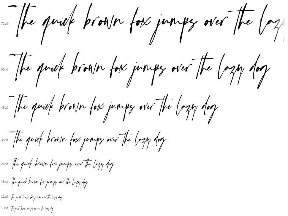 Handsettingfont waterfall