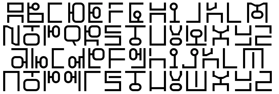 Hangeulfont specimens