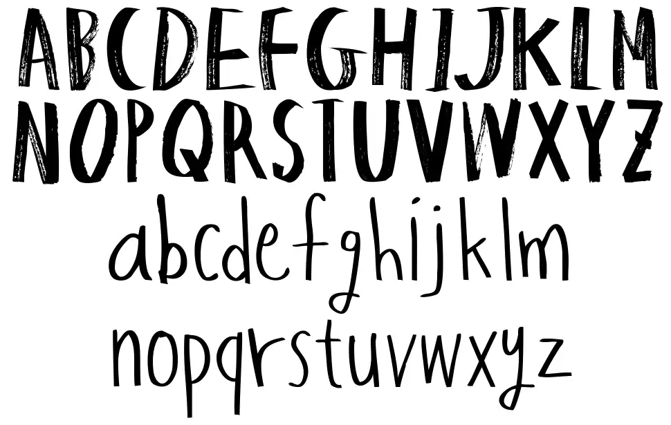 Hapole Markerpenfont specimens