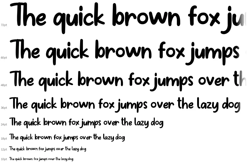 Happy Tummyfont waterfall