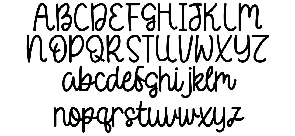 Happy Weddingfont specimens
