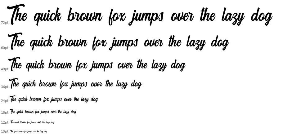 Harpert Scriptfont waterfall