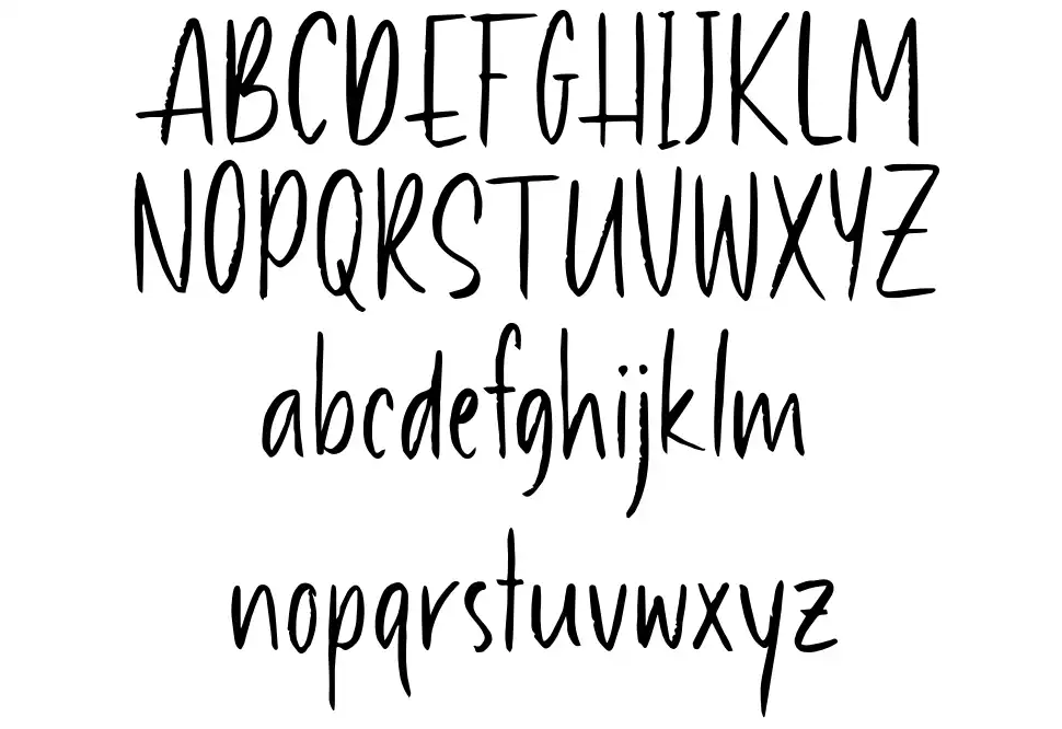 Heart Gardenfont specimens