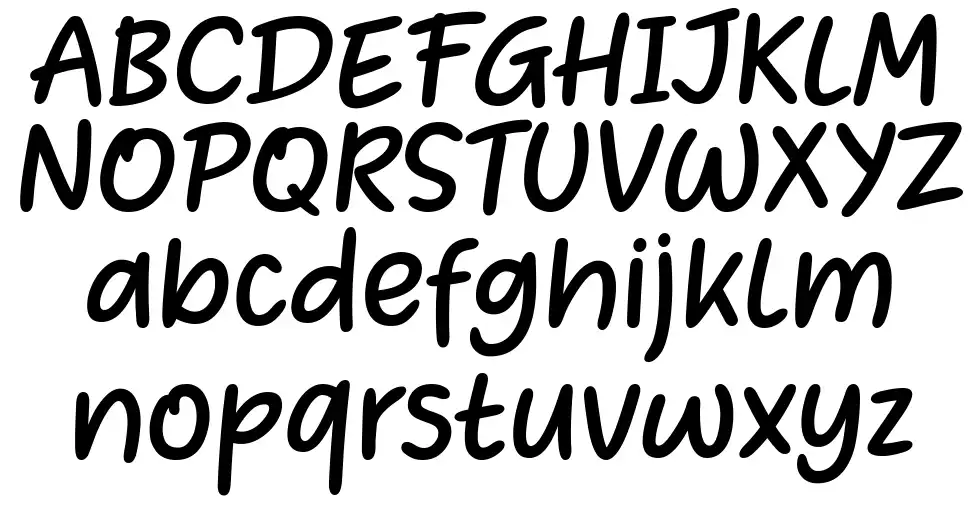 Heart Warmingfont specimens