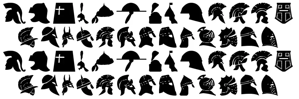 Helmetsfont specimens
