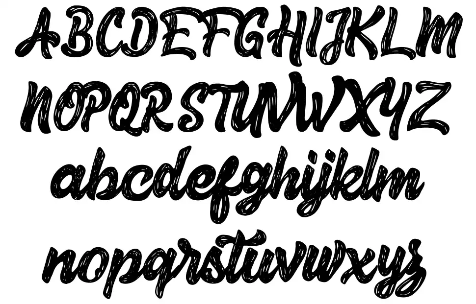 Herey Scriptfont specimens