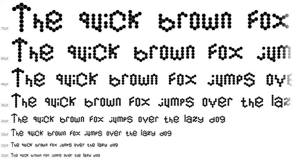 Hexamatterfont waterfall