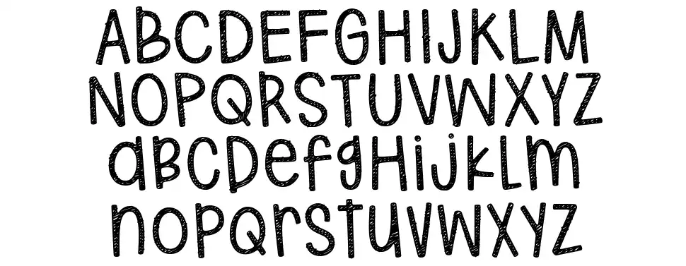 Hodgepodgery Sketchedfont specimens