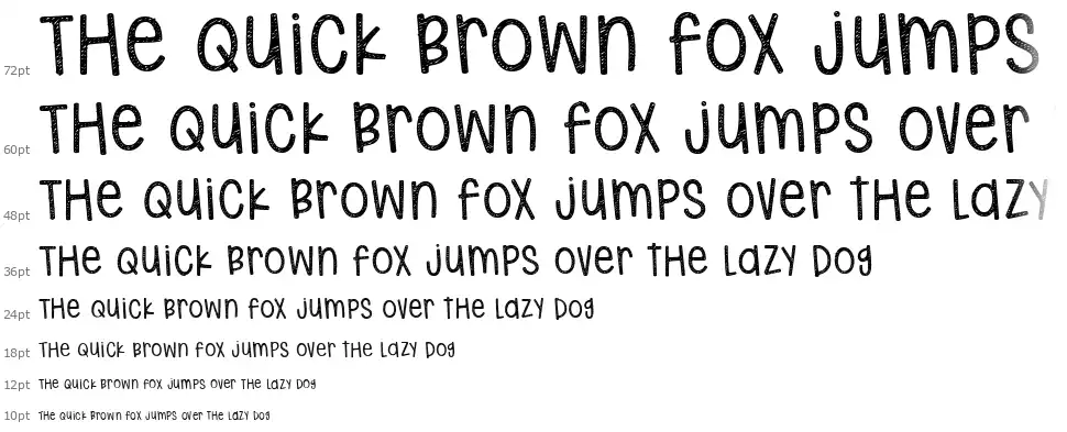 Hodgepodgery Sketchedfont waterfall