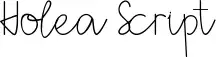 Holea Script