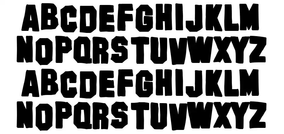 Hollyweedfont specimens