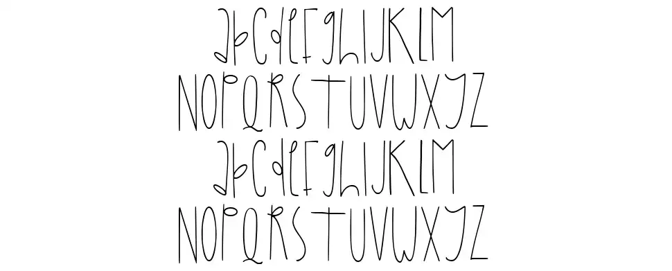 Home Decorfont specimens