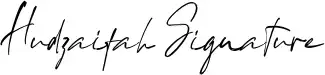 Hudzaifah Signature