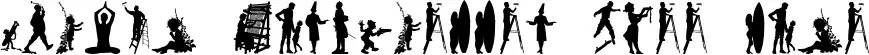 Human Silhouettes Free Nine