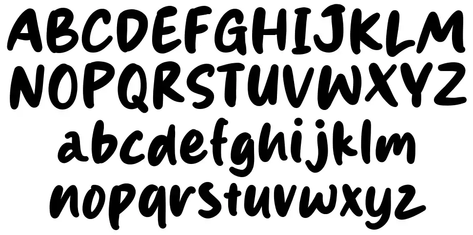 Hunglinefont specimens