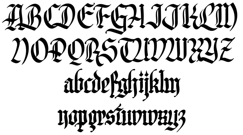 Inked Bonesfont specimens