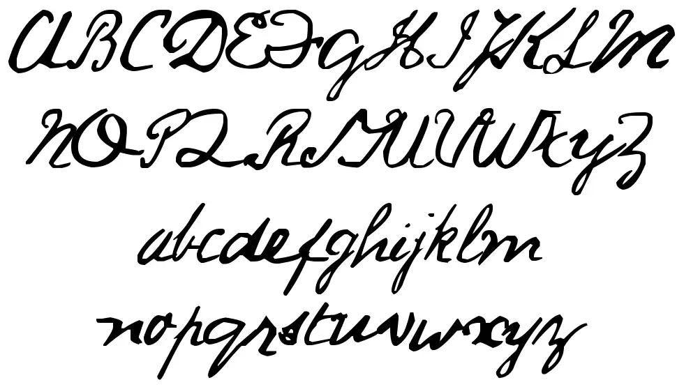 Jack Ripper Handfont specimens
