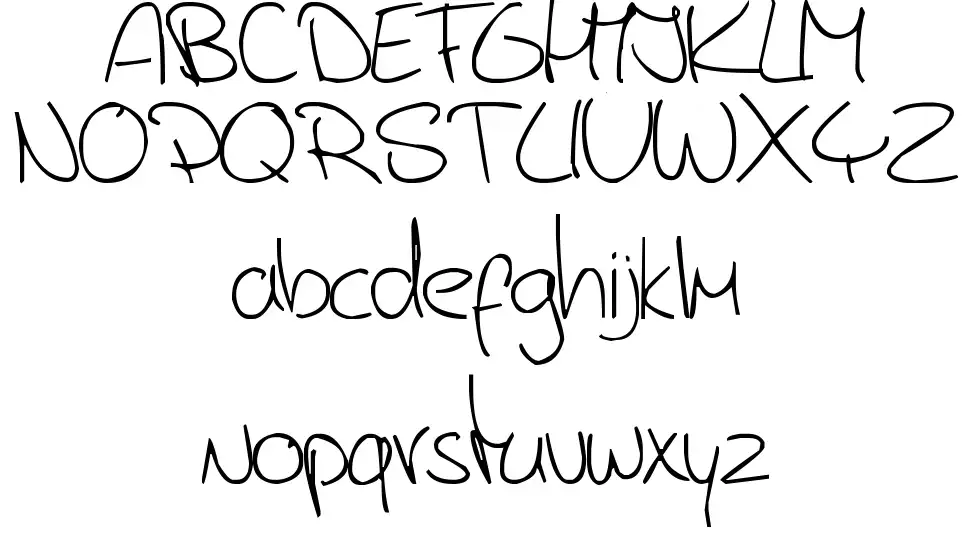 Jerry's handwritingfont specimens